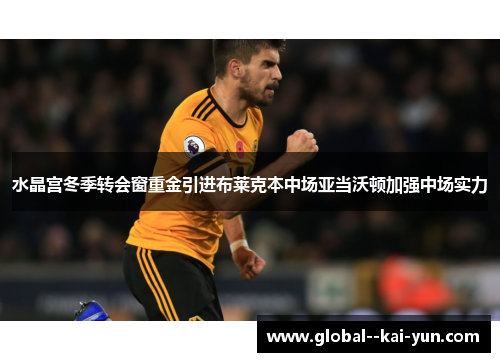 水晶宫冬季转会窗重金引进布莱克本中场亚当沃顿加强中场实力